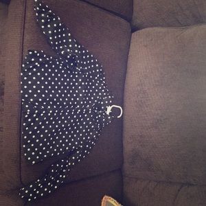 Long sleeve Polkadotted shirt